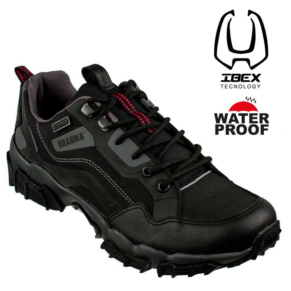 Brahma IX3181-NEG Zapatos Hombre Ibex Trekking Waterproof